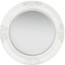 Image 1 of vidaXL Стенно огледало, бароков стил, 50 см, бяло (320344)