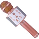 Bezdrátový karaoke mikrofon WS 858 Rose Gold