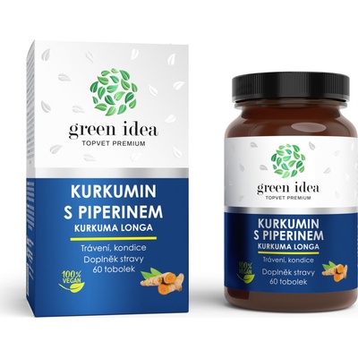 Topvet Kurkumín s piperínom bylinný extrakt 60 kapsúl