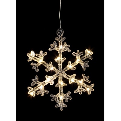 Star Trading Dekoratívna svietiaca vločka Icy 19 cm