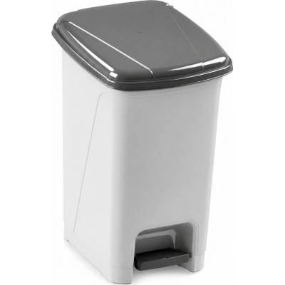 Makro - Kôš odpadkový 25 l šlapací stredný biely