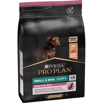 Purina Pro Plan Puppy Small & Mini Sensitive Skin за малки кученца от дребни породи с чувствителна кожа със сьомга 3kg