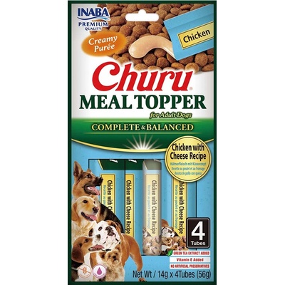 Churu Dog Meal Topper Chicken with Cheese Recipe 4 x 14 g