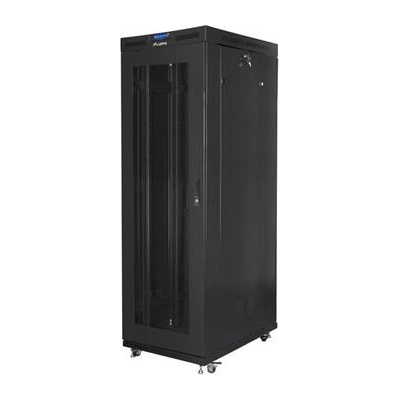 Lanberg Комуникационен шкаф, Lanberg rack cabinet 19" free-standing 37U/800x1000 (flat pack) with glass door lcd black v2 (FF01-8037-23BL)