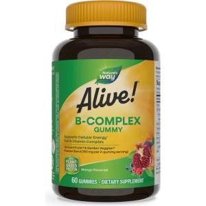 Alive Alive! B-Complex Gummies / Алайв! В-комплекс х 60 желирани таблетки Nature’s Way (10483)