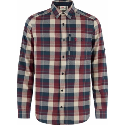 Fjällräven Fjällglim košel'a regular M dark navy-maroon