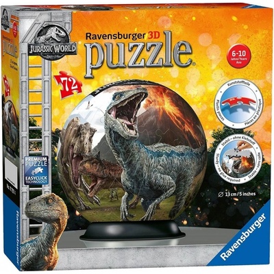Ravensburger 3D puzzleball Jurský svět 72 ks – Zboží Dáma