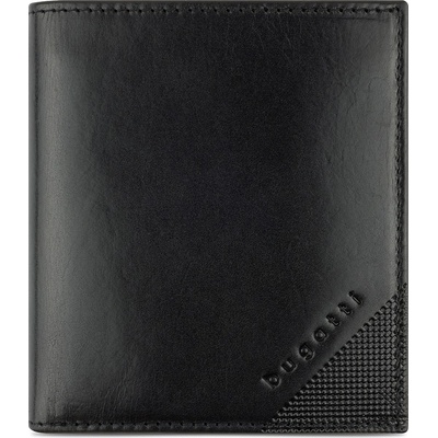 Bugatti pánská kožená RFID Nobile Small Vertical Wallet With Flap 49125301 černá