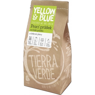 Tierra Verde prací prášek na bílé prádlo a pleny sáček 850 g