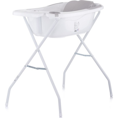 Chipolino Vanička s podložkou a stojanem Vela 87cm Grey