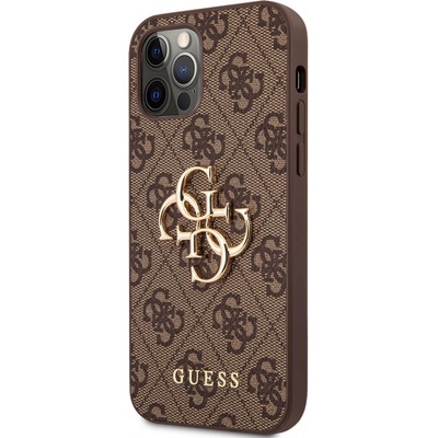 Guess PU 4G Metal Logo iPhone 12/12 Pro hnedé
