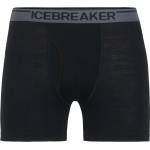 Icebreaker Мъжко мериносово термобельо Icebreaker Anatomica Boxers with Fly Merino base layer - Black (015-0485-0911)