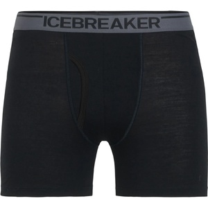 Icebreaker Мъжко мериносово термобельо Icebreaker Anatomica Boxers with Fly Merino base layer - Black (015-0485-0911)