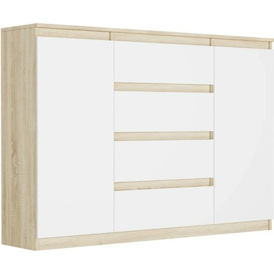Framire Komoda se skříňkami a zásuvkami Sonoma Mix 140 x 40 x 98 cm Modern R140S4