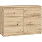 FORTE Комод с чекмеджета MAO, дъб artisan (FR0038)