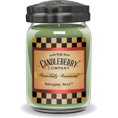 Candleberry Candle Mahogany Moss 624 g