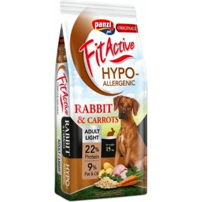 Panzi FitActive Hypoallergenic Light Rabbit and Carrots 15 kg