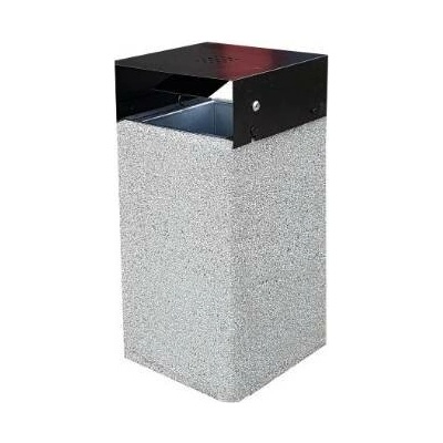 HTI Betonový koš se střechou 70 l Orbis Žulová drť