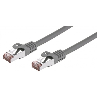 C-TECH CB-PP6F-025 patch, Cat6, FTP, 0,25m, šedý