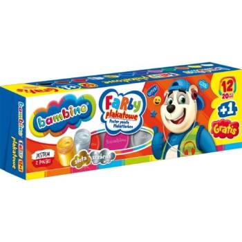 St. Majewski Бои за рисуване St. Majewski Bambino, 12 цвята + 1 цвят подарък