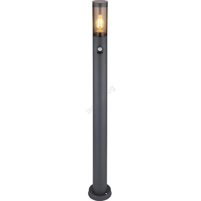 3159SAS - Екстериорна лампа със сензор BOSTON 1xE27/15W/230V IP44 110 см черен (GL7904)