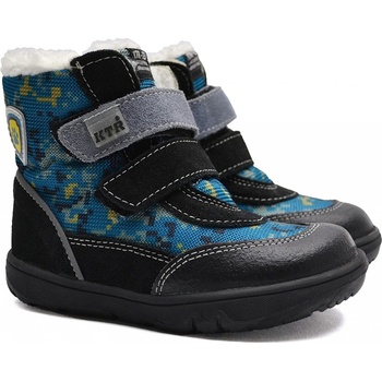 KTR zimní boty s membránou melír modrá/černá