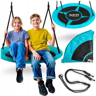 Neo-Sport Záhradná hojdačka bocianie hniezdo Swingo 100cm modrá