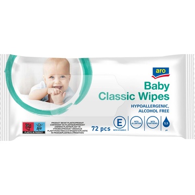 Aro Classic Dětské vlhčené ubrousky 72ks