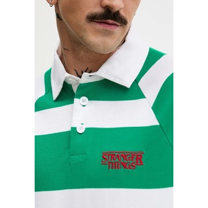 Benetton Памучна блуза с дълги ръкави x Stranger Things (3T6YU302P)