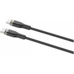 Fixed USB-C/USB-C with PD support, 1.2 m, USB 2.0, 100 W, black