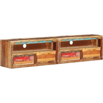 vidaXL ТВ шкафове, 2 бр, 88x30x40 см, регенерирано дърво масив (3154956)