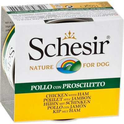 Schesir Dog Adult Kuracie so šunkou 150 g