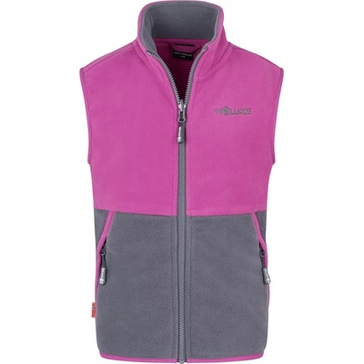 TROLLKIDS Детски поларен елек Trollkids Kid's Kjerag Vest Fleece vest - Fresh Berry / Graphite - размер 110 (EU) (703-4667-1014)