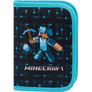 Baagl Синьо училищно несесе с едно отделение Minecraft Blue Axe Baagl BAAGL | Sin | Момичешки | ЕДИН РАЗМЕР