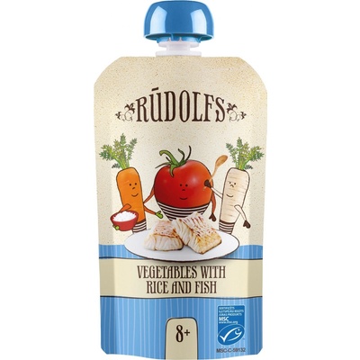 Rudolfs BIO kapsička zelenina rýže ryba 110 g – Zboží Dáma