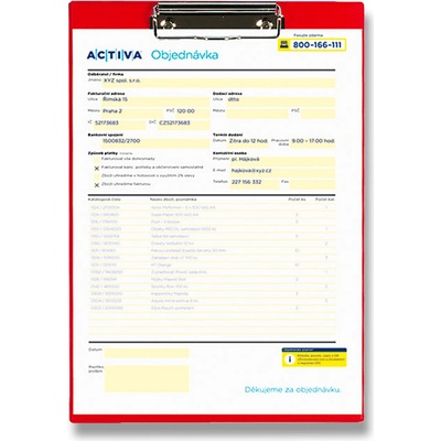 Karton P+P Titan A4 desky s klipem červené – Hledejceny.cz