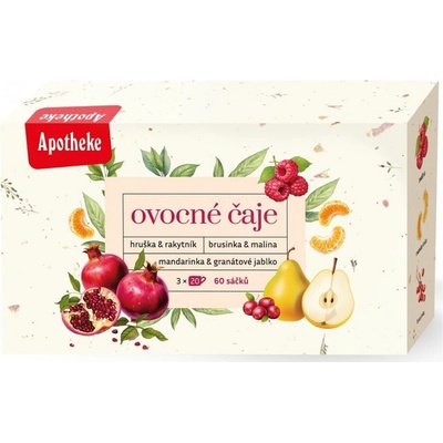 Apotheke dárková kolekce soubal Ovocné čaje 3 x 20 x 2 g