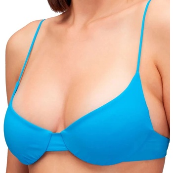 SUNDEK Bralette with adjustable straps bikini top - Blue (Bilberry)