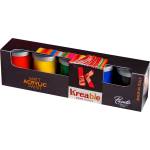 Toy Color Матови акрилни бои, 5 цвята