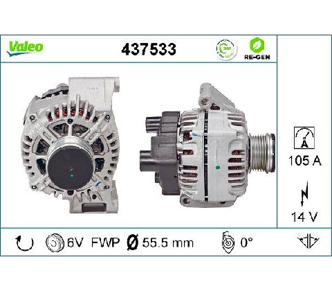 Alternátor VALEO 437533