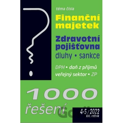 1000 řešení 4-5/2022 Zdravotní pojišťovny