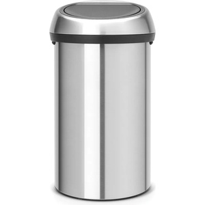 Brabantia Кош за смет Brabantia Touch Bin 60L, Matt Steel Fingerprint Proof (647255) - topmall