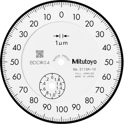 Mitutoyo Úchylkoměr číselníkový analogový 2/0,001mm nárazuvzdorný iso mitu-2113ab-10