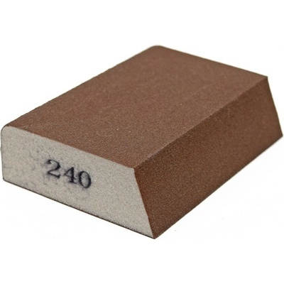 Brusná houbička 100x70x25mm P240 zkosená, s rohovým rádiusem KN-BNK240