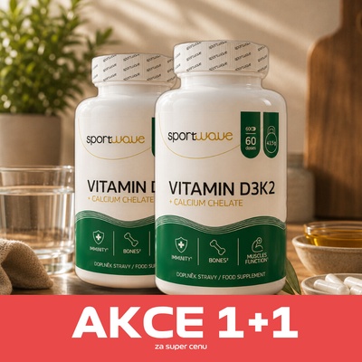 Sport Wave Vitamín D3K2 + Calcium chelate 120 kapslí