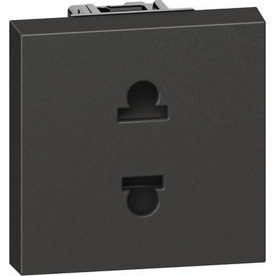 BTicino Контакт ЕВРО/АМЕРИКАНСКИ стандарт 2P 2 мод. 16A детска защита цвят Черен Living Now - KG4125 (KG4125)