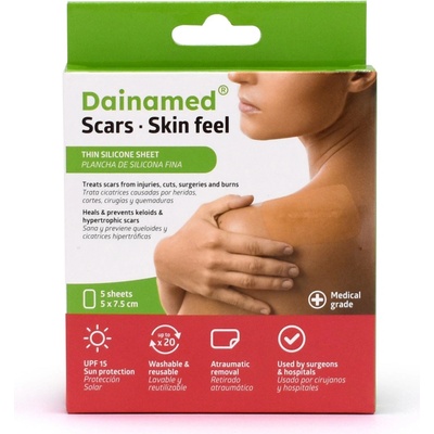 Dainamed Scars Skin feel nápl.na jizvy 5 x 7,5 cm 5 ks