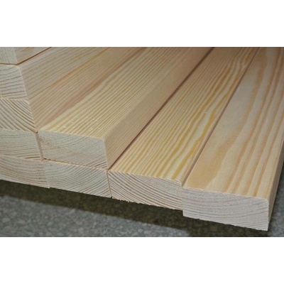 Dřevěné latě na lavičku, borovice, 25 x 55 mm Varianta: Laťka na lavičku 2m
