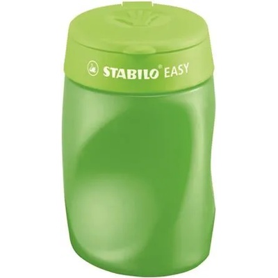 STABILO Острилка, перфоратор за три дупки, за дясна ръка, с контейнер, STABILO "Easy", зелена 4502/4 (4502/4)