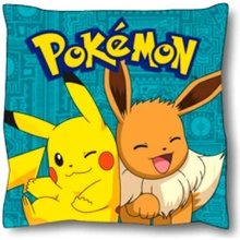 Sahinler Polštář Pokémon Pikachu a Eevee 40x40